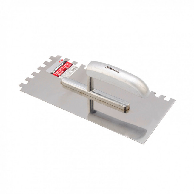 Гладилка из нержавеющей стали, 280 x 130 мм, деревянная ручка, зуб 10 x 10 мм Matrix ( 86741 ) Гладилка из нержавеющей стали, 280 x 130 мм, деревянная ручка, зуб 10 x 10 мм Matrix ( 86741 )