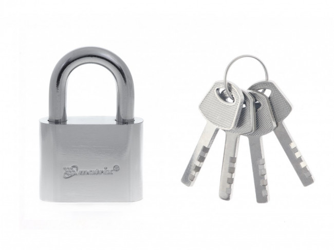 Замок навесной, хромированное покрытие 50 мм Matrix, ( 91801 ) Замок навесной, хромированное покрытие 50 мм Matrix, ( 91801 )