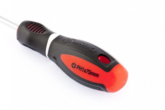 Отвертка "Era", PH0 х 75 мм, CrV, трехкомпонентная рукоятка Matrix, ( 12050 ) Отвертка "Era", PH0 х 75 мм, CrV, трехкомпонентная рукоятка Matrix, ( 12050 )
