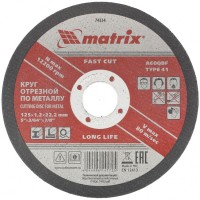 Круг отрезной по металлу, 125 х 1,2 х 22 мм Matrix, ( 74334 )