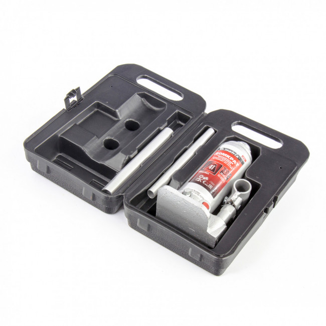 Домкрат гидравлический бутылочный, 4 т, высота подъема 194-372 мм, в пластиковый кейсе Matrix Master, ( 50754 ) Домкрат гидравлический бутылочный, 4 т, высота подъема 194-372 мм, в пластиковый кейсе Matrix Master, ( 50754 )