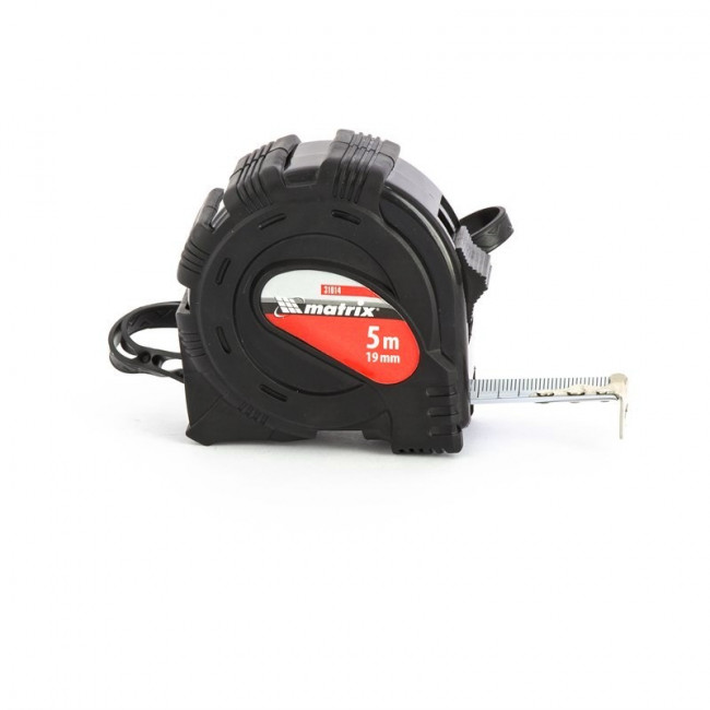 Рулетка Black, 5 м х 19 мм, обрезиненный корпус Matrix, ( 31014 ) Рулетка Black, 5 м х 19 мм, обрезиненный корпус Matrix, ( 31014 )