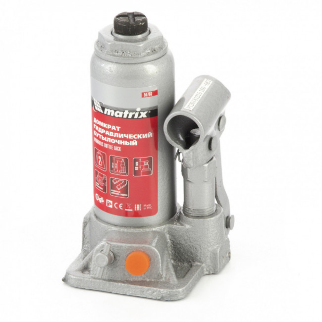 Домкрат гидравлический бутылочный, 2 т, h подъема 158-308 мм Matrix, ( 50760 ) Домкрат гидравлический бутылочный, 2 т, h подъема 158-308 мм Matrix, ( 50760 )