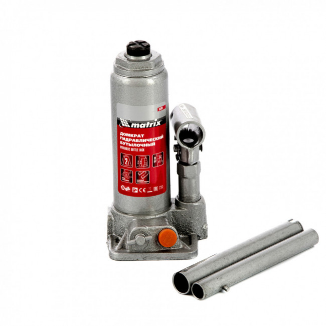 Домкрат гидравлический бутылочный, 2 т, h подъема 181-345 мм Matrix, ( 50761 ) Домкрат гидравлический бутылочный, 2 т, h подъема 181-345 мм Matrix, ( 50761 )