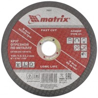 Круг отрезной по металлу, 150 х 1,6 х 22 мм Matrix, ( 74341 )