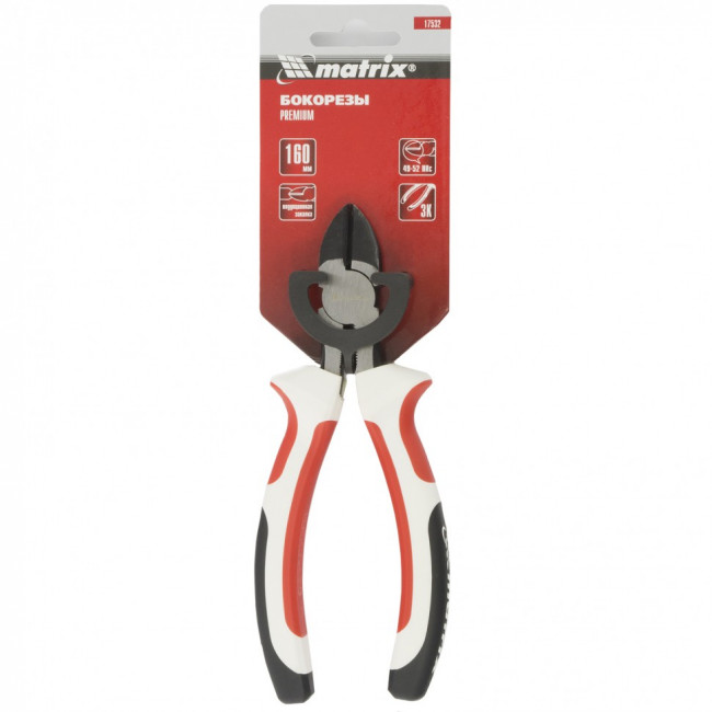 Бокорезы Premium, 160 мм, трехкомпонентные рукоятки Matrix, ( 17532 ) Бокорезы Premium, 160 мм, трехкомпонентные рукоятки Matrix, ( 17532 )