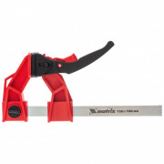 Струбцина реечная быстрозажимная, усиленная, пластиковый корпус рычажно-храповой механизм, 150 х 100 х 306 мм, штанга 5 х 22 мм Matrix, ( 20725 ) Струбцина реечная быстрозажимная, усиленная, пластиковый корпус рычажно-храповой механизм, 150 х 100 х 306 мм, штанга 5 х 22 мм Matrix, ( 20725 )