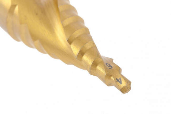 Сверло ступенчатое, 4-6-8-10-12-14-16-18-20 мм, HSS, спиральный Профиль, шестигранный хвостовик Matrix, ( 72356 ) Сверло ступенчатое, 4-6-8-10-12-14-16-18-20 мм, HSS, спиральный Профиль, шестигранный хвостовик Matrix, ( 72356 )
