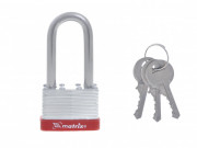 Замок навесной, 50 мм, удлиненная дужка Matrix, ( 91809 ) Замок навесной, 50 мм, удлиненная дужка Matrix, ( 91809 )