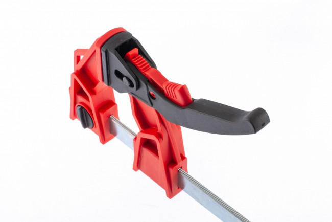 Струбцина реечная быстрозажимная, усиленная, пластиковый корпус рычажно-храповой механизм, 200 х 100 х 351 мм, штанга 5 х 22 мм Matrix, ( 20726 ) Струбцина реечная быстрозажимная, усиленная, пластиковый корпус рычажно-храповой механизм, 200 х 100 х 351 мм, штанга 5 х 22 мм Matrix, ( 20726 )