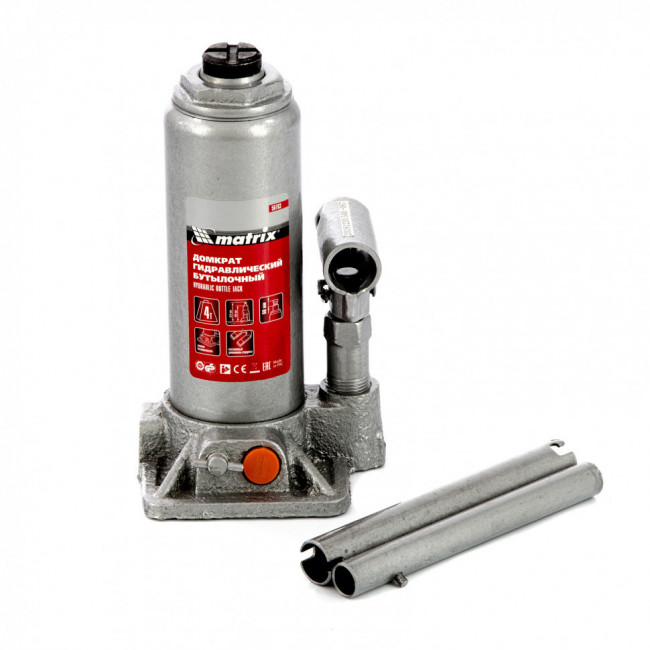 Домкрат гидравлический бутылочный, 4 т, h подъема 194-372 мм Matrix, ( 50763 ) Домкрат гидравлический бутылочный, 4 т, h подъема 194-372 мм Matrix, ( 50763 )
