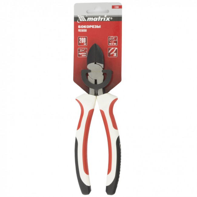 Бокорезы Premium, 200 мм, трехкомпонентные рукоятки Matrix, ( 17534 ) Бокорезы Premium, 200 мм, трехкомпонентные рукоятки Matrix, ( 17534 )