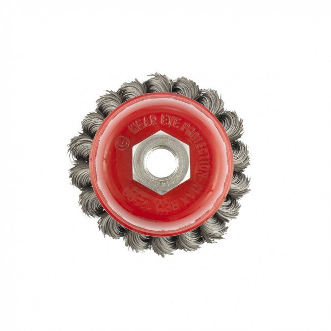 Щетка для УШМ, 75 мм, М14, "чашка", двухрядная, крученая проволока 0,35 мм Matrix, ( 74676 ) Щетка для УШМ, 75 мм, М14, "чашка", двухрядная, крученая проволока 0,35 мм Matrix, ( 74676 )