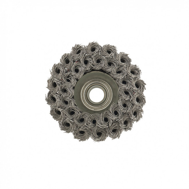 Щетка для УШМ, 75 мм, М14, "чашка", двухрядная, крученая проволока 0,35 мм Matrix, ( 74676 ) Щетка для УШМ, 75 мм, М14, "чашка", двухрядная, крученая проволока 0,35 мм Matrix, ( 74676 )