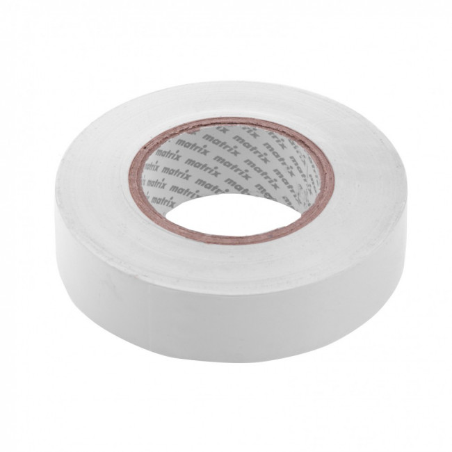 Изолента ПВХ, 19 мм х 20 м, белая, 150 мкм Matrix, ( 88782 ) Изолента ПВХ, 19 мм х 20 м, белая, 150 мкм Matrix, ( 88782 )