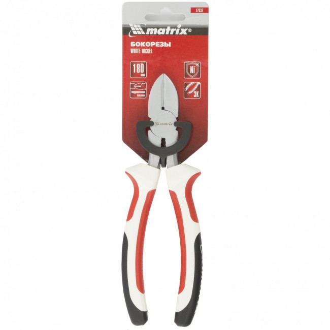Бокорезы WHite Nickel, 180 мм, никелированные, трехкомпонентные рукоятки Matrix, ( 17537 ) Бокорезы WHite Nickel, 180 мм, никелированные, трехкомпонентные рукоятки Matrix, ( 17537 )