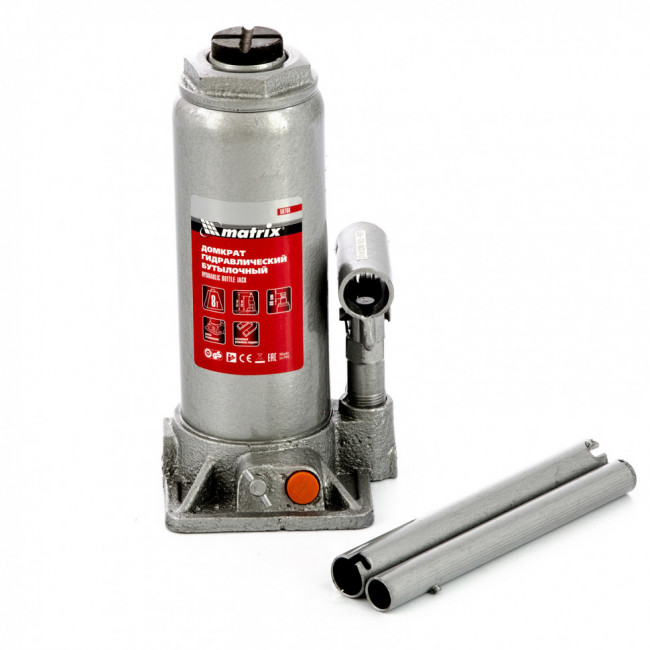 Домкрат гидравлический бутылочный, 8 т, h подъема 230-457 мм Matrix, ( 50766 ) Домкрат гидравлический бутылочный, 8 т, h подъема 230-457 мм Matrix, ( 50766 )