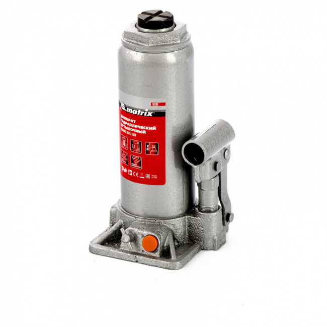 Домкрат гидравлический бутылочный, 8 т, h подъема 230-457 мм Matrix, ( 50766 ) Домкрат гидравлический бутылочный, 8 т, h подъема 230-457 мм Matrix, ( 50766 )