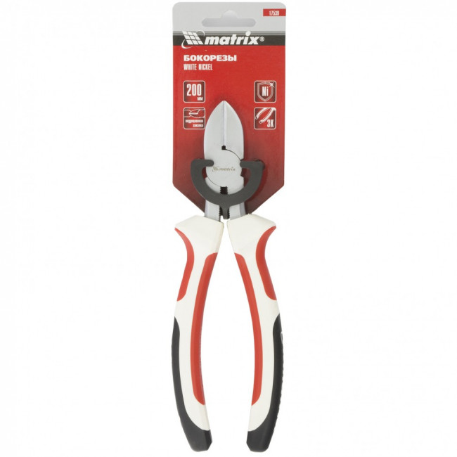 Бокорезы WHite Nickel, 200 мм, никелированные, трехкомпонентные рукоятки Matrix, ( 17539 ) Бокорезы WHite Nickel, 200 мм, никелированные, трехкомпонентные рукоятки Matrix, ( 17539 )