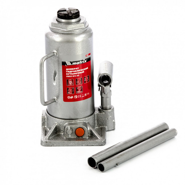 Домкрат гидравлический бутылочный, 12 т, h подъема 230-465 мм Matrix, ( 50768 ) Домкрат гидравлический бутылочный, 12 т, h подъема 230-465 мм Matrix, ( 50768 )
