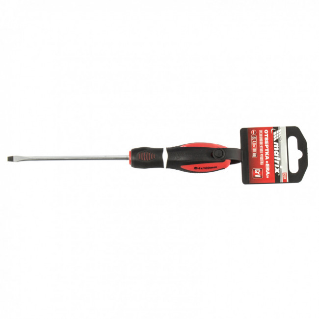 Отвертка "Era", SL4 х 100 мм, CrV, трехкомпонентная рукоятка Matrix, ( 12074 ) Отвертка "Era", SL4 х 100 мм, CrV, трехкомпонентная рукоятка Matrix, ( 12074 )