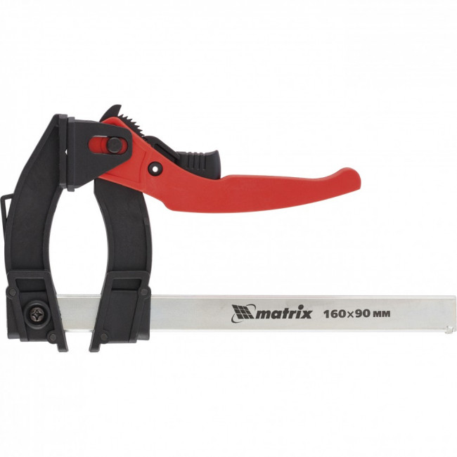 Струбцина реечная быстрозажимная, пластиковый корпус рычажно-храповой механизм, 160 х 90 х 240 мм, штанга 5 х 20 мм Matrix, ( 20735 ) Струбцина реечная быстрозажимная, пластиковый корпус рычажно-храповой механизм, 160 х 90 х 240 мм, штанга 5 х 20 мм Matrix, ( 20735 )