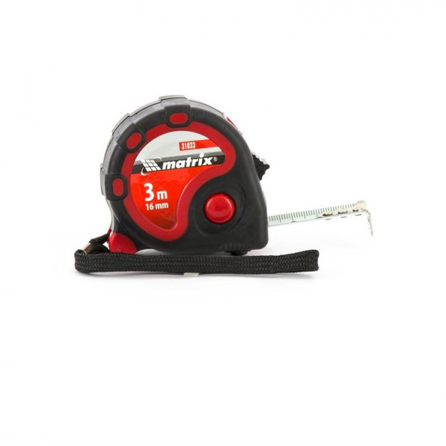 Рулетка Status 3 fixations, 3 м х 16 мм, двухкомпонентный корпус, 3 фиксации ленты Matrix, ( 31033 ) Рулетка Status 3 fixations, 3 м х 16 мм, двухкомпонентный корпус, 3 фиксации ленты Matrix, ( 31033 )