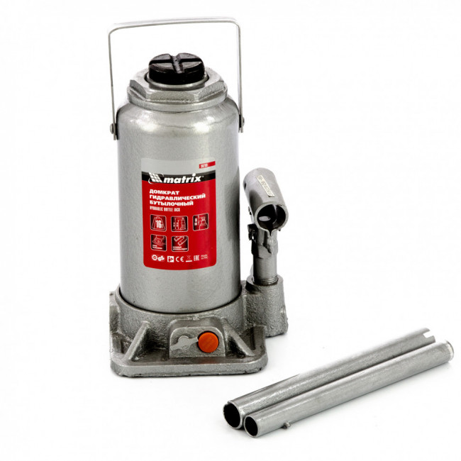 Домкрат гидравлический бутылочный, 16 т, h подъема 230-460 мм Matrix, ( 50769 ) Домкрат гидравлический бутылочный, 16 т, h подъема 230-460 мм Matrix, ( 50769 )