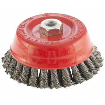 Щетка для УШМ, 125 мм, М14, "чашка", двухрядная, крученая проволока 0,5 мм Matrix, ( 74683 ) Щетка для УШМ, 125 мм, М14, "чашка", двухрядная, крученая проволока 0,5 мм Matrix, ( 74683 )