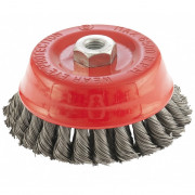 Щетка для УШМ, 125 мм, М14, "чашка", двухрядная, крученая проволока 0,5 мм Matrix, ( 74683 ) Щетка для УШМ, 125 мм, М14, "чашка", двухрядная, крученая проволока 0,5 мм Matrix, ( 74683 )