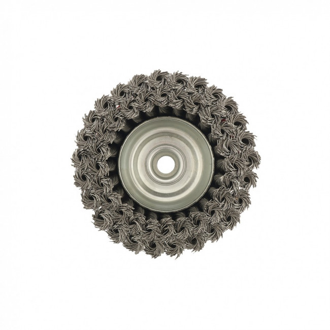 Щетка для УШМ, 125 мм, М14, "чашка", двухрядная, крученая проволока 0,5 мм Matrix, ( 74683 ) Щетка для УШМ, 125 мм, М14, "чашка", двухрядная, крученая проволока 0,5 мм Matrix, ( 74683 )