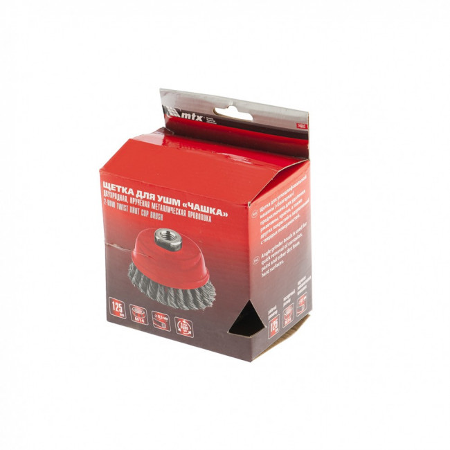 Щетка для УШМ, 125 мм, М14, "чашка", двухрядная, крученая проволока 0,5 мм Matrix, ( 74683 ) Щетка для УШМ, 125 мм, М14, "чашка", двухрядная, крученая проволока 0,5 мм Matrix, ( 74683 )