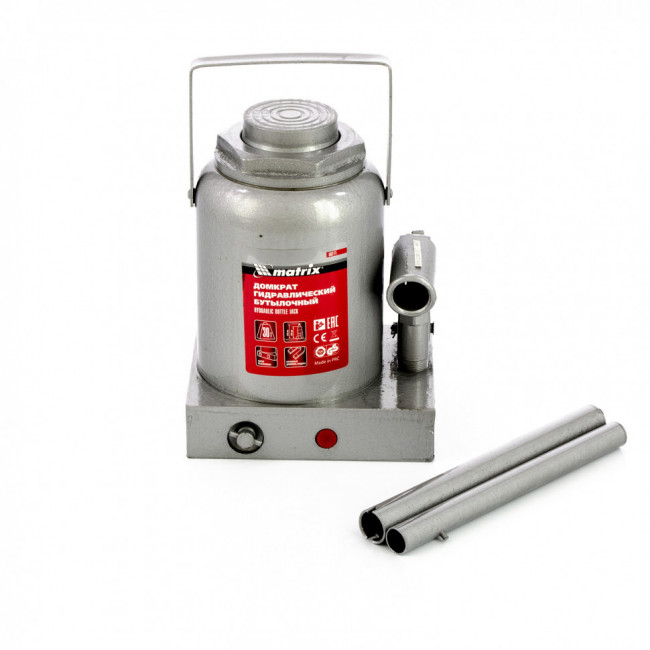Домкрат гидравлический бутылочный, 30 т, h подъема 244-370 мм Matrix, ( 50771 ) Домкрат гидравлический бутылочный, 30 т, h подъема 244-370 мм Matrix, ( 50771 )