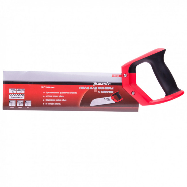 Пила для фанеры с запилом, 330 мм, двухкомпонентная рукоятка Matrix, ( 23149 ) Пила для фанеры с запилом, 330 мм, двухкомпонентная рукоятка Matrix, ( 23149 )