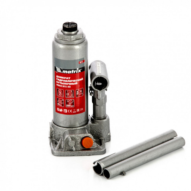 Домкрат гидравлический бутылочный, 2 т, h подъема 181-345 мм, в пластиковом кейсе Matrix, ( 50773 ) Домкрат гидравлический бутылочный, 2 т, h подъема 181-345 мм, в пластиковом кейсе Matrix, ( 50773 )
