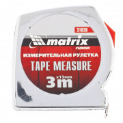 Рулетка Chrom, 3 м x 13 мм, хромированный корпус Matrix, ( 31036 ) Рулетка Chrom, 3 м x 13 мм, хромированный корпус Matrix, ( 31036 )