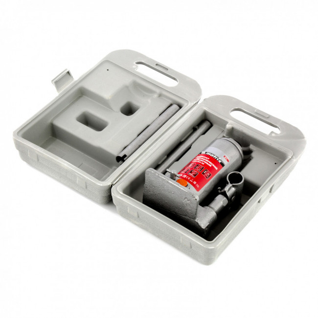 Домкрат гидравлический бутылочный, 3 т, h подъема 178-343 мм, в пластиковом кейсе Matrix, ( 50774 ) Домкрат гидравлический бутылочный, 3 т, h подъема 178-343 мм, в пластиковом кейсе Matrix, ( 50774 )