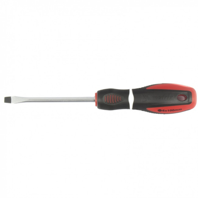 Отвертка "Era", SL6 х 100 мм, CrV, трехкомпонентная рукоятка Matrix, ( 12082 ) Отвертка "Era", SL6 х 100 мм, CrV, трехкомпонентная рукоятка Matrix, ( 12082 )
