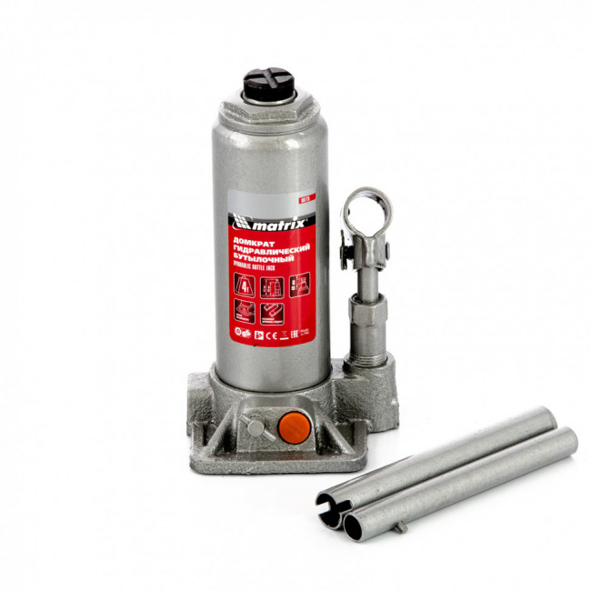 Домкрат гидравлический бутылочный, 4 т, h подъема 194-372 мм, в пластиковом кейсе Matrix, ( 50775 ) Домкрат гидравлический бутылочный, 4 т, h подъема 194-372 мм, в пластиковом кейсе Matrix, ( 50775 )