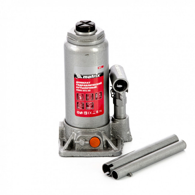 Домкрат гидравлический бутылочный, 5 т, h подъема 197-382 мм, в пластиковом кейсе Matrix, ( 50776 ) Домкрат гидравлический бутылочный, 5 т, h подъема 197-382 мм, в пластиковом кейсе Matrix, ( 50776 )