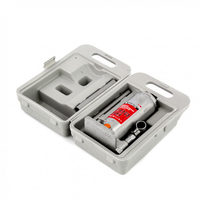 Домкрат гидравлический бутылочный, 6 т, h подъема 216-413 мм, в пластиковом кейсе Matrix, ( 50777 ) Домкрат гидравлический бутылочный, 6 т, h подъема 216-413 мм, в пластиковом кейсе Matrix, ( 50777 )