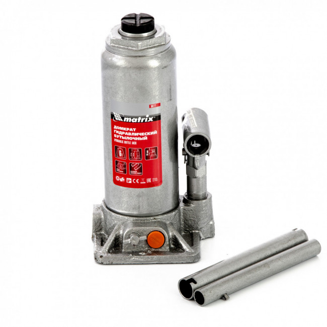 Домкрат гидравлический бутылочный, 6 т, h подъема 216-413 мм, в пластиковом кейсе Matrix, ( 50777 ) Домкрат гидравлический бутылочный, 6 т, h подъема 216-413 мм, в пластиковом кейсе Matrix, ( 50777 )