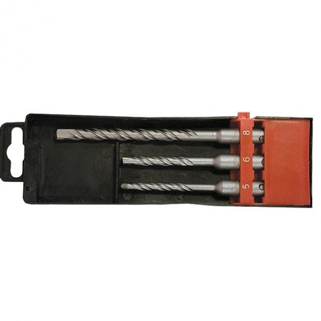 Набор буров по бетону, 5 х 110,6 х 110,8 х 160 мм, 3 шт, в пластиковой коробке, SDS Plus Matrix, ( 71093 ) Набор буров по бетону, 5 х 110,6 х 110,8 х 160 мм, 3 шт, в пластиковой коробке, SDS Plus Matrix, ( 71093 )