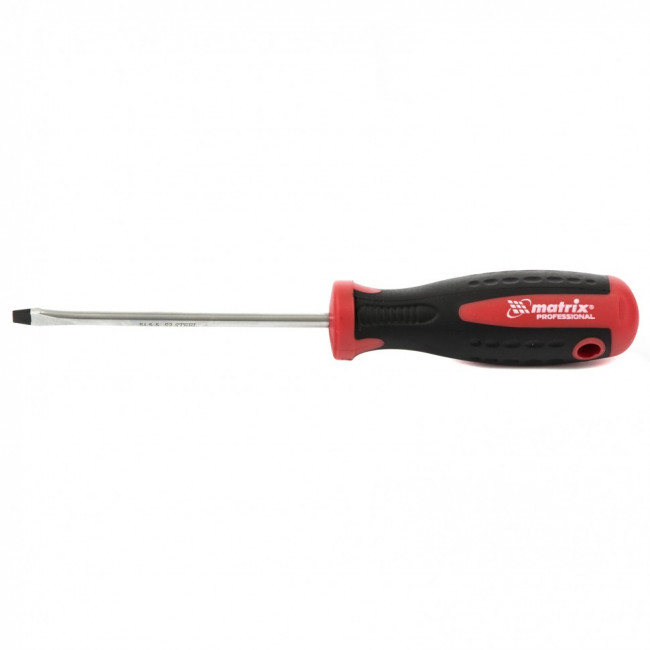 Отвертка Profi, SL5,5 х 100 мм, S2, двухкомпонентная рукоятка Matrix, ( 11814 )