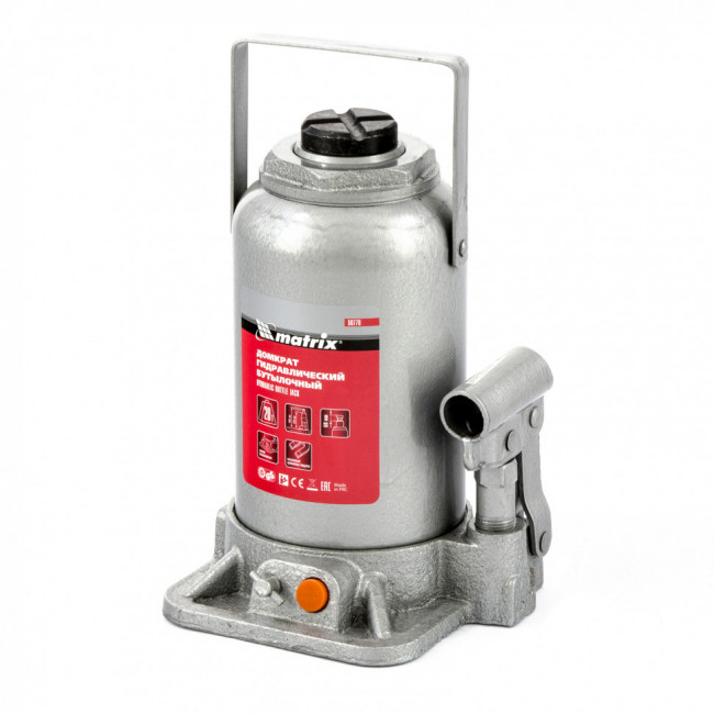 Домкрат гидравлический бутылочный, 20 т, h подъема 244-449 мм Matrix, ( 50778 ) Домкрат гидравлический бутылочный, 20 т, h подъема 244-449 мм Matrix, ( 50778 )