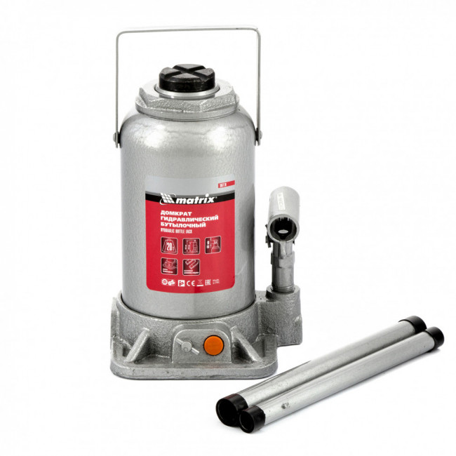 Домкрат гидравлический бутылочный, 20 т, h подъема 244-449 мм Matrix, ( 50778 ) Домкрат гидравлический бутылочный, 20 т, h подъема 244-449 мм Matrix, ( 50778 )