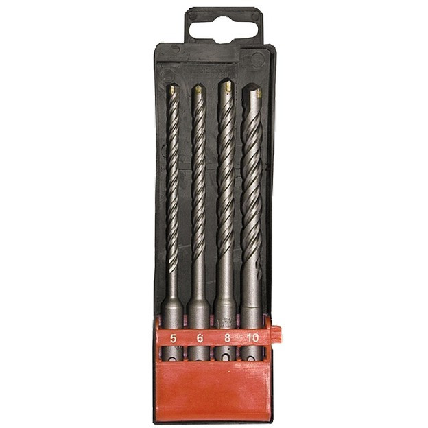 Набор буров по бетону, 5-6-8-10 х 160 мм, 4 шт, в пластиковой коробке, SDS Plus Matrix, ( 71094 ) Набор буров по бетону, 5-6-8-10 х 160 мм, 4 шт, в пластиковой коробке, SDS Plus Matrix, ( 71094 )