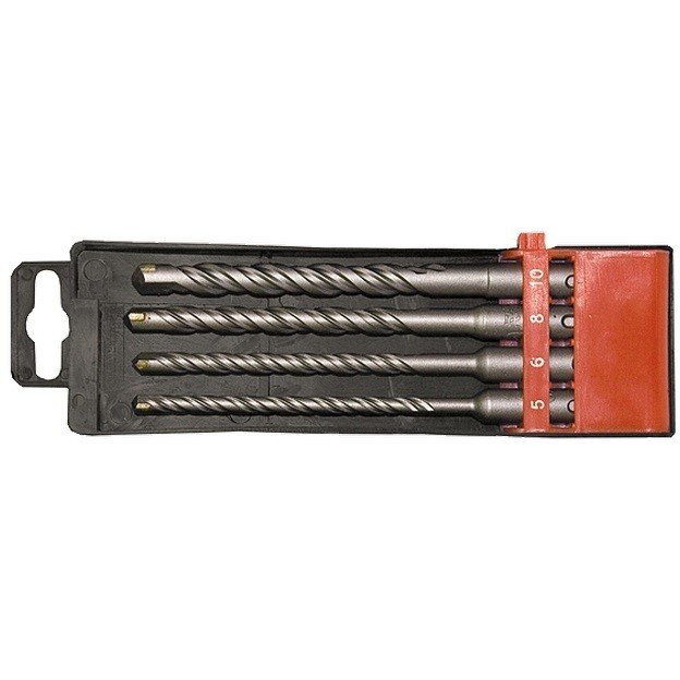 Набор буров по бетону, 5-6-8-10 х 160 мм, 4 шт, в пластиковой коробке, SDS Plus Matrix, ( 71094 ) Набор буров по бетону, 5-6-8-10 х 160 мм, 4 шт, в пластиковой коробке, SDS Plus Matrix, ( 71094 )