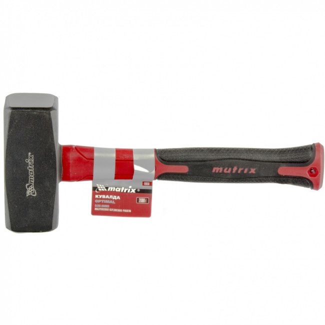 Кувалда optimal, 2000 г, фибергласовая обрезиненная рукоятка Matrix, ( 10956 ) Кувалда optimal, 2000 г, фибергласовая обрезиненная рукоятка Matrix, ( 10956 )