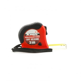 Рулетка Double fixation, 3 м х 16 мм, обрезиненный корпус, двойная плавная фиксация Matrix, ( 31052 ) Рулетка Double fixation, 3 м х 16 мм, обрезиненный корпус, двойная плавная фиксация Matrix, ( 31052 )